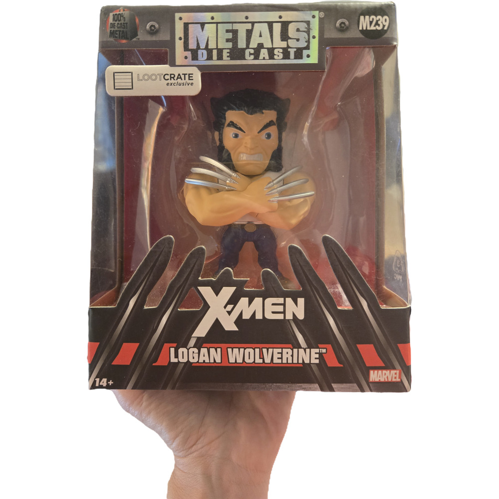 Jada Metals Die Cast X-Men Logan Wolverine M239 Loot Crate Exclusive NIB